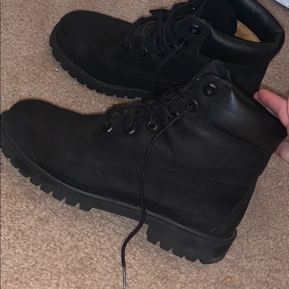 Black Timberlands SIZE 6 MEN - Picture 1 of 5